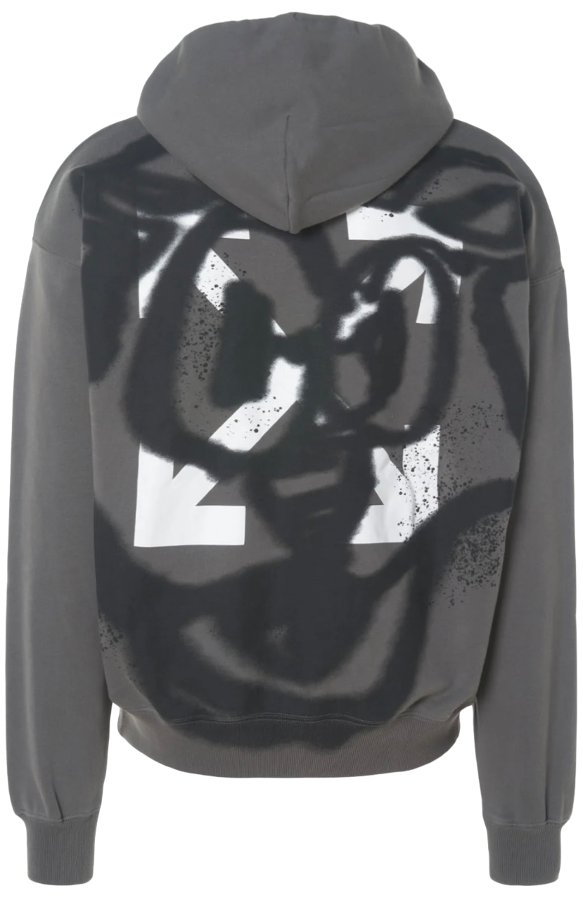 Off-White Teddy Arrow Skate Steel Iron White Hoodie | Hype Vault Kuala Lumpur