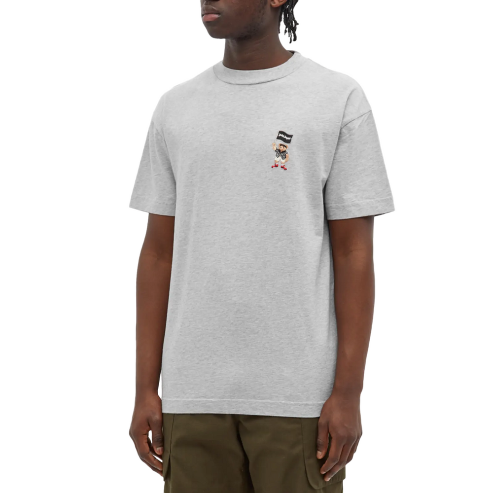 Palm Angels Small Pirate Bear T-Shirt Grey White | Hype Vault Kuala Lumpur