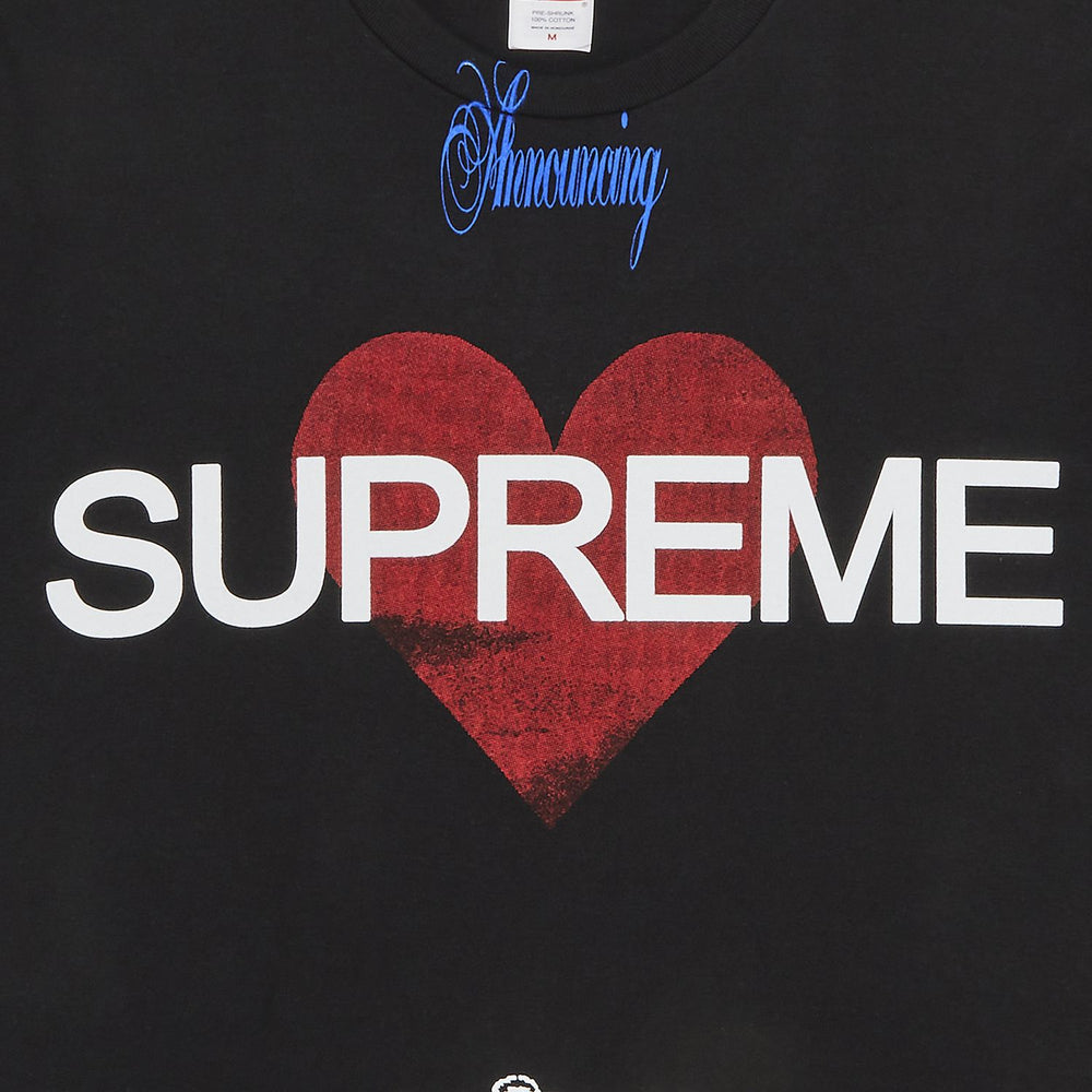 Supreme Announcing Tee 'Black' | Hype Vault