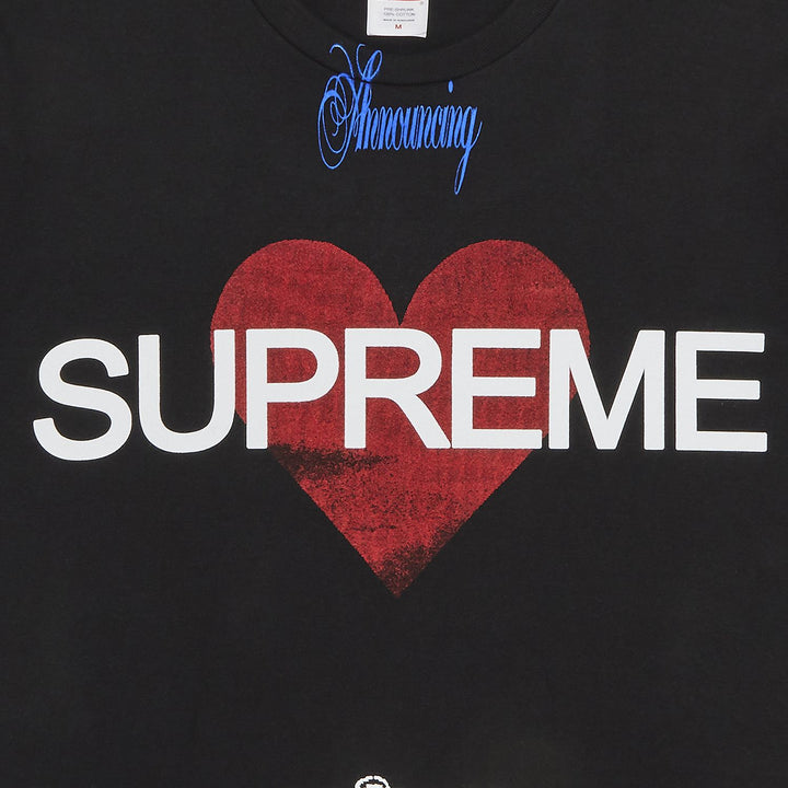 Supreme Announcing Tee 'Black' | Hype Vault
