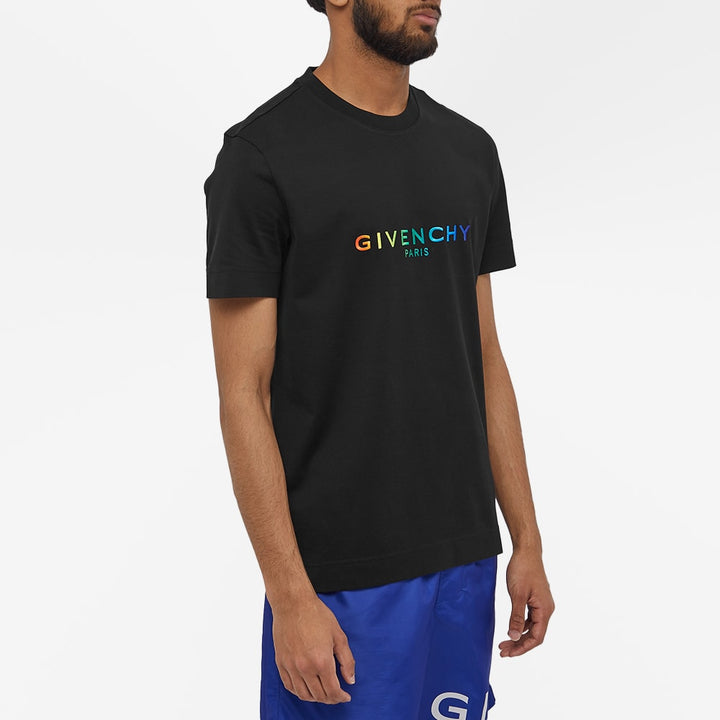 Givenchy Multicoloured Embroidered Logo T-Shirt Black | Hype Vault Kuala Lumpur | Asia's Top Trusted High-End Sneakers and Streetwear Store