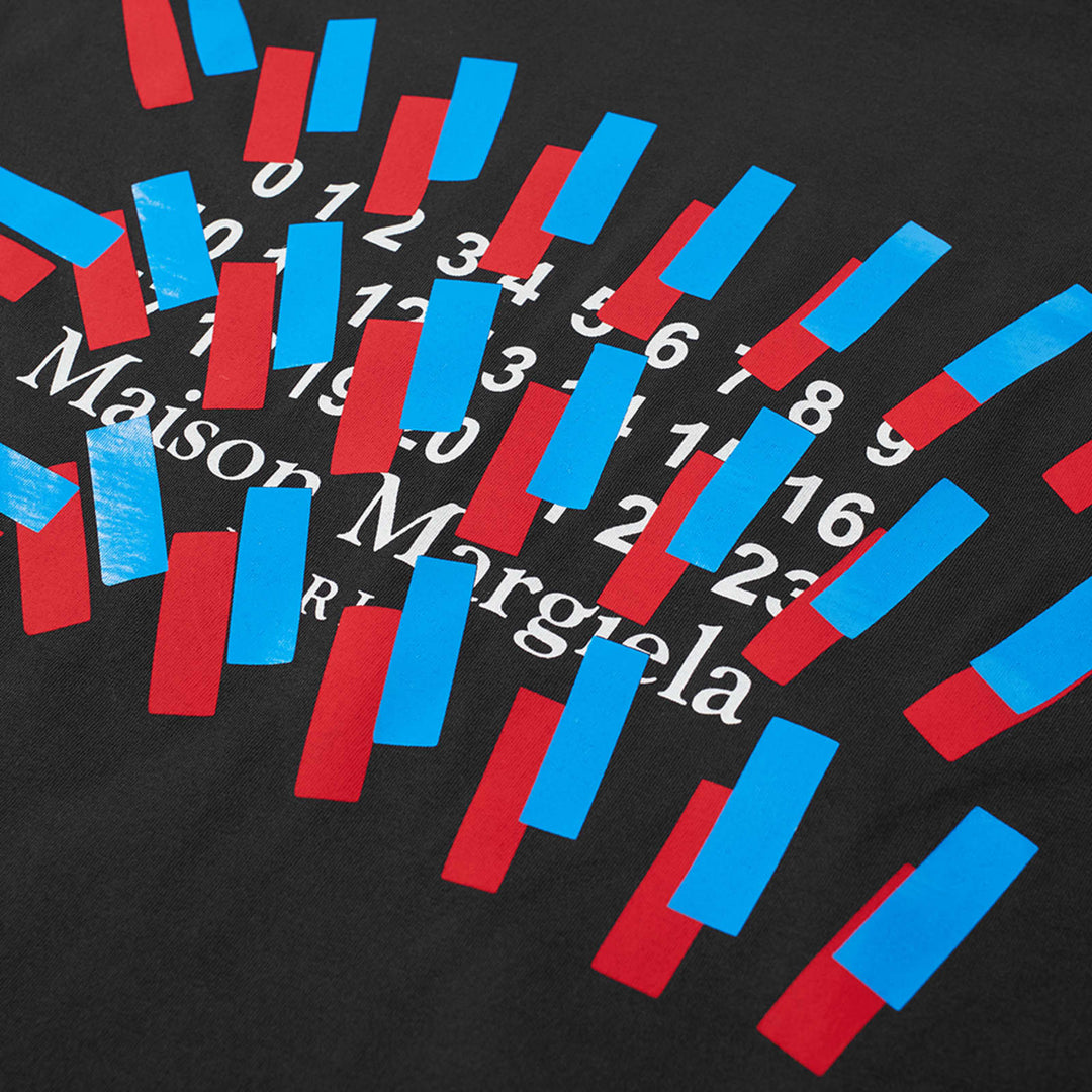 Maison Margiela Tape Logo T-Shirt Black