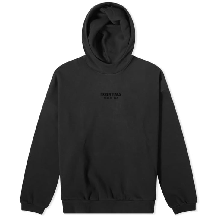 Fear Of God Essentials Hoodie ‘Jet Black’ (FW23) | Hype Vault