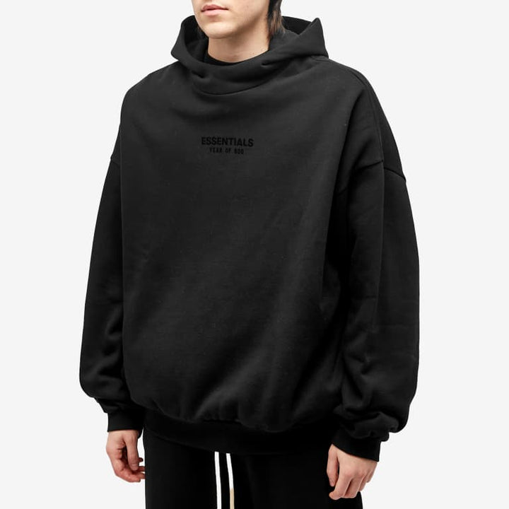 Fear Of God Essentials Hoodie ‘Jet Black’ (FW23) | Hype Vault
