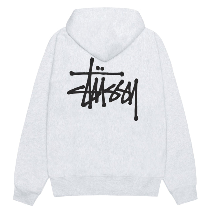 Stussy Basic Hoodie Ash Heather | Hype Vault