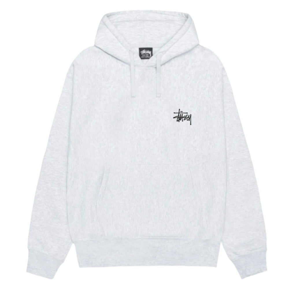 Stussy Basic Hoodie Ash Heather | Hype Vault