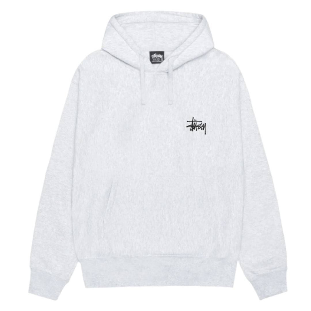 Stussy Basic Hoodie Ash Heather | Hype Vault