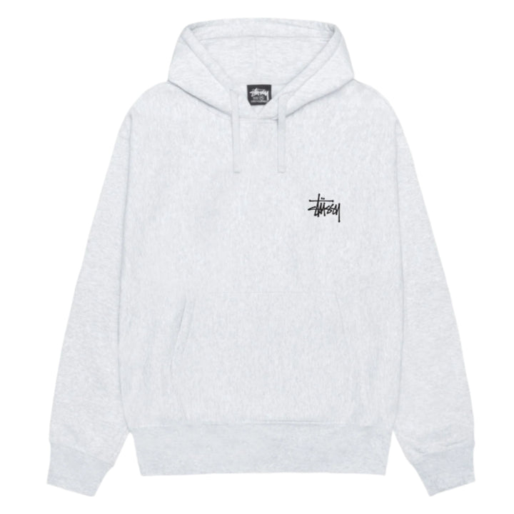 Stussy Basic Hoodie Ash Heather | Hype Vault