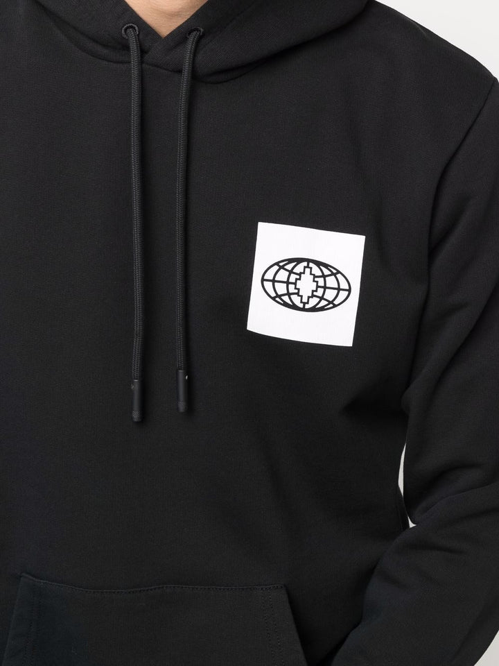 Marcelo Burlon Skate Cross Regular Hoodie Black White | Hype Vault Kuala Lumpur