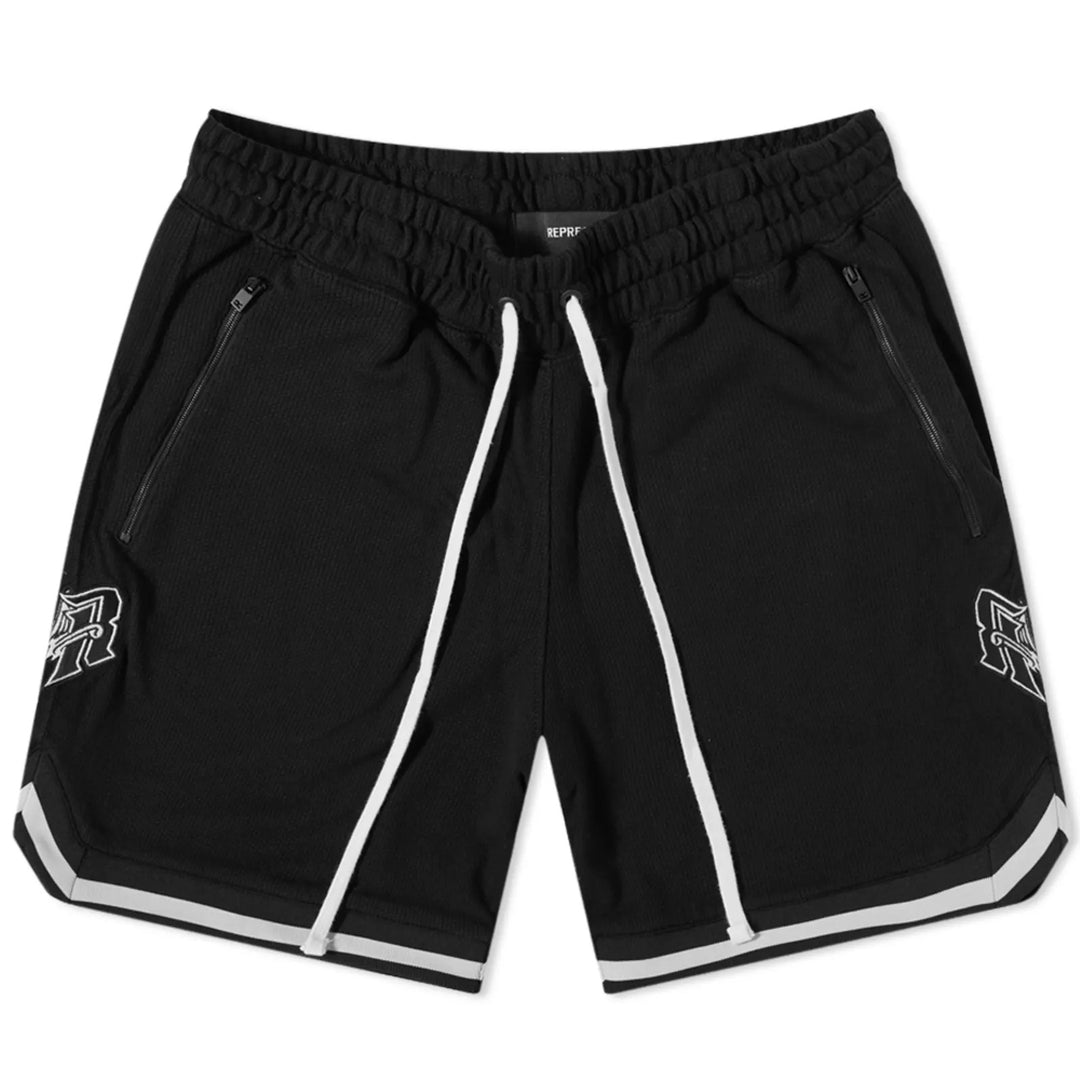 Represent Mesh Basketball Shorts Jet Black | Hype Vault Kuala Lumpur