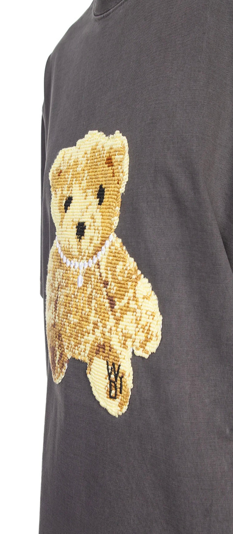 We11done Embroidered Teddy T-Shirt Charcoal | Hype Vault Kuala Lumpur
