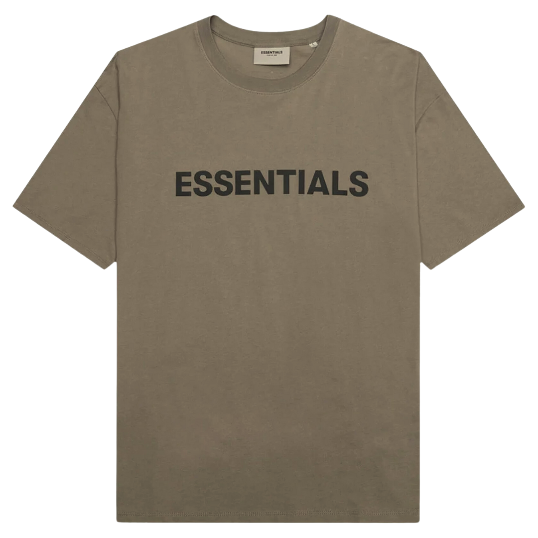 Fear of God Essentials Short-Sleeve Tee 'Taupe' Front Logo (SS22) | Hype Vault Kuala Lumpur | Asia's Top Trusted High-End Sneakers and Streetwear Store