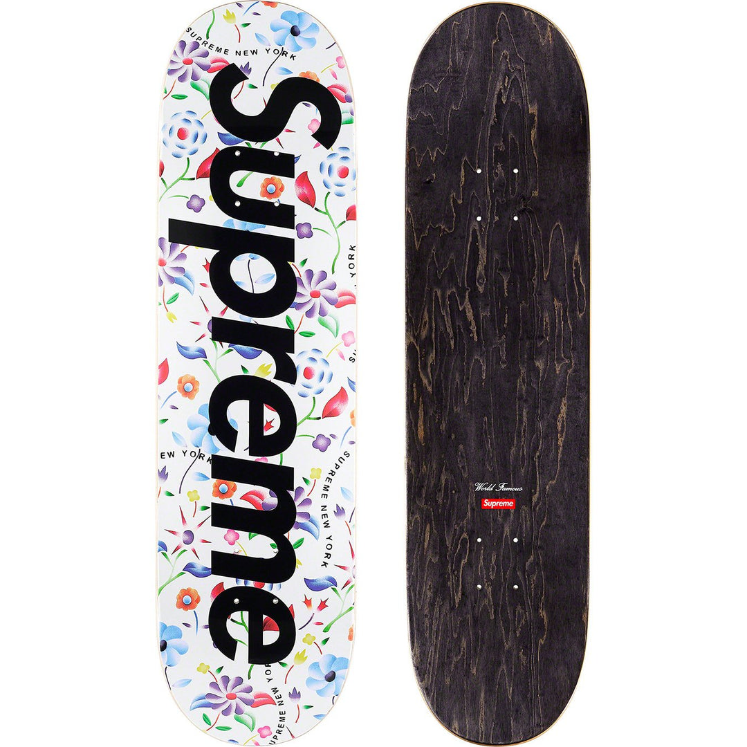Supreme Airbrushed Floral Skateboard Deck White | Hype Vault Kuala Lumpur | Asia's Top Trusted High-End Sneakers and Streetwear Store