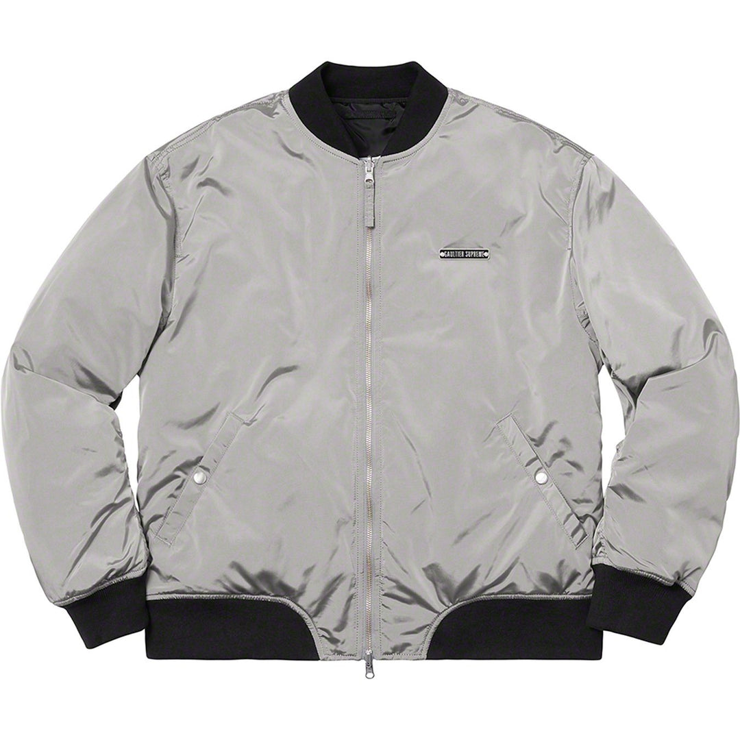 Supreme Jean Paul Gaultier Reversible Backpack MA-1 Jacket Silver | Hype Vault Kuala Lumpur | Asia's Top Trusted High-End Sneakers and Streetwear Store