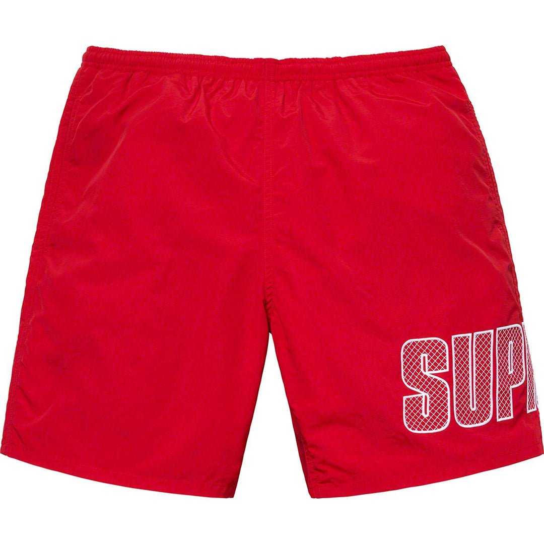 Supreme Logo Applique Water Short Red | Hype Vault Kuala Lumpur | Asia's Top Trusted High-End Sneakers and Streetwear Store