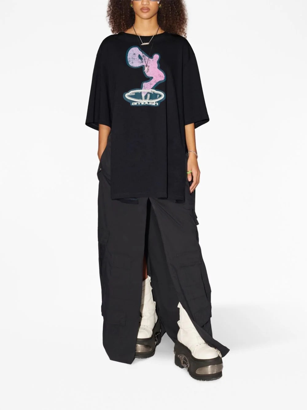 AMBUSH Side Splits Graphic T-Shirt Tap Shoe Purple | Hype Vault Kuala Lumpur