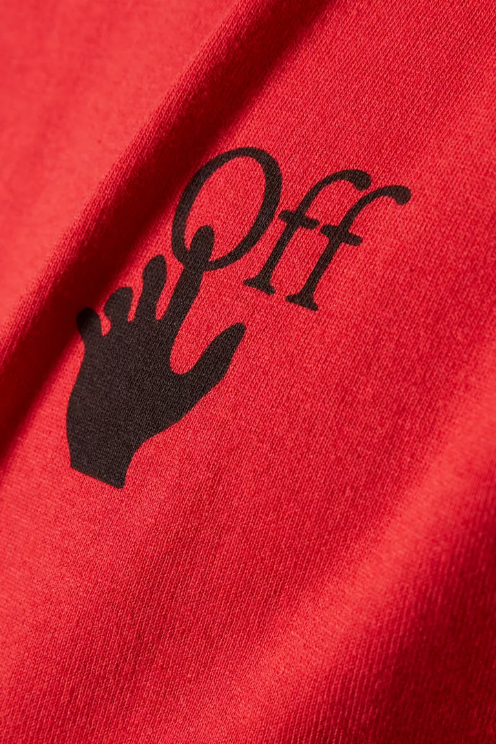 Off-White Spray Marker Arrows Slim Red T-Shirt