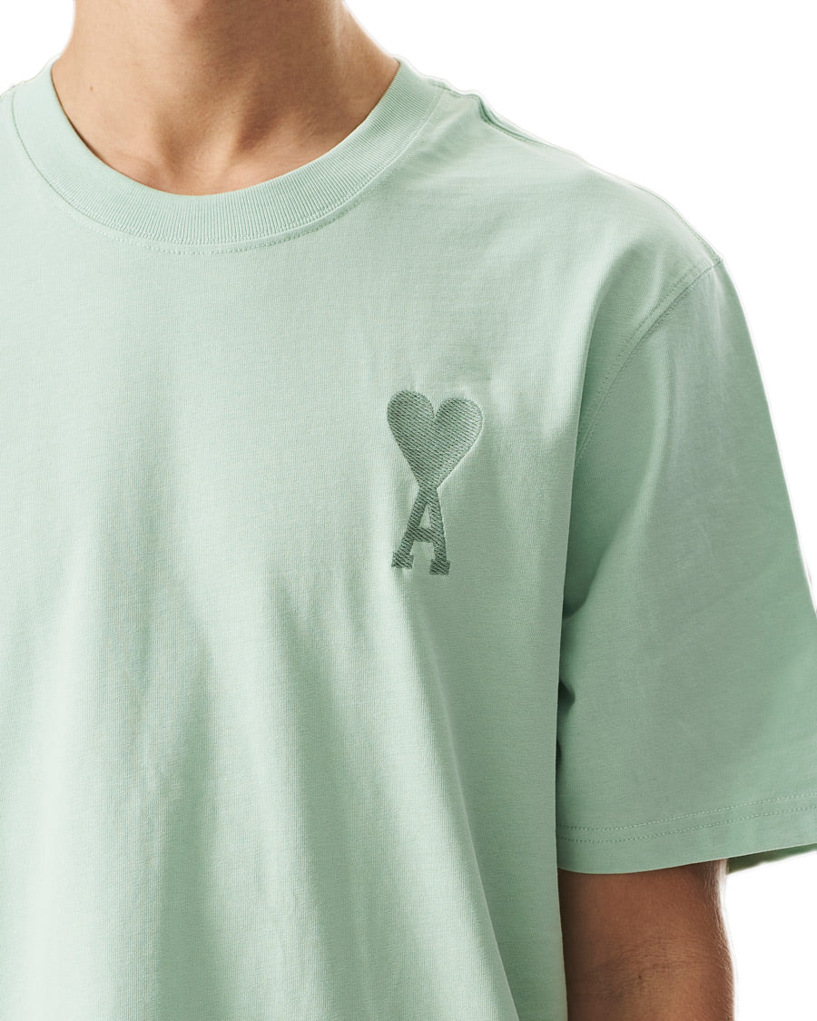 Ami Paris Tonal De Coeur Tee 'Aqua' (SS23) | Hype Vault