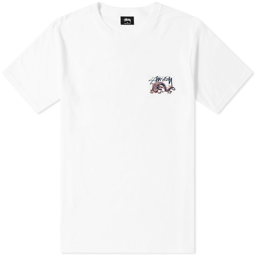 Stussy Dynasty Tee White | Hype Vault Kuala Lumpur | Asia's Top Trusted High-End Sneakers and Streetwear Store | Guaranteed 100% authentic