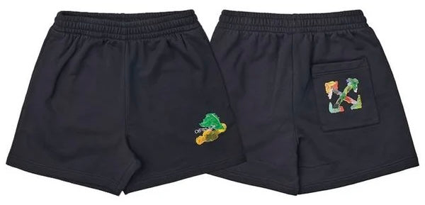 Off-White Brush Arrows-Print Track Shorts | Hype Vault Kuala Lumpur
