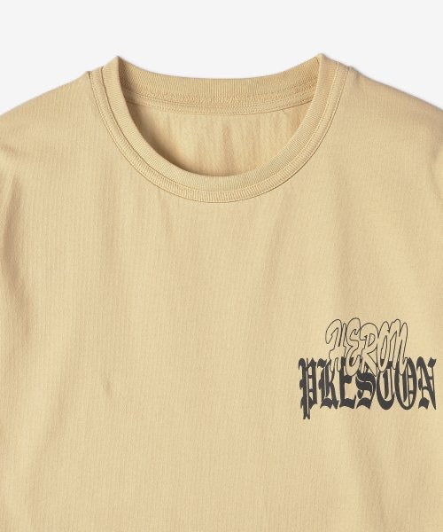 Heron Preston T-Shirt Atlas Beige Blue | Hype Vault Kuala Lumpur