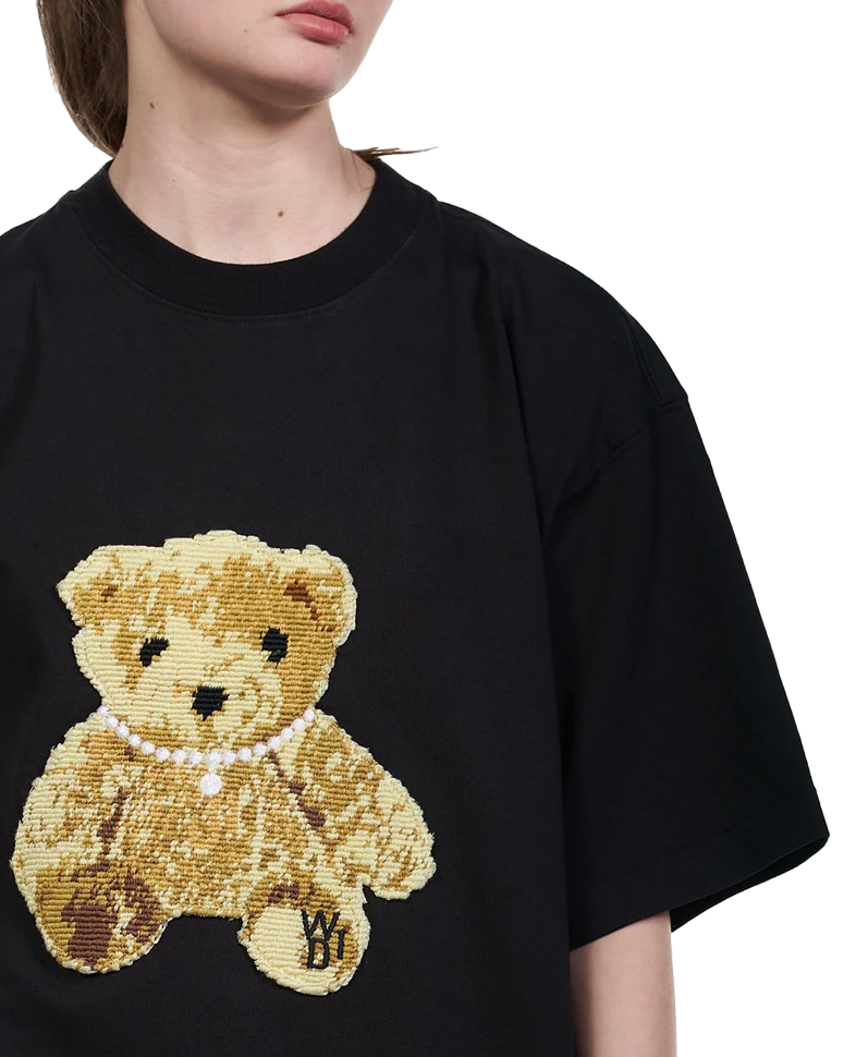 We11done Embroidered Teddy T-Shirt Black | Hype Vault Kuala Lumpur