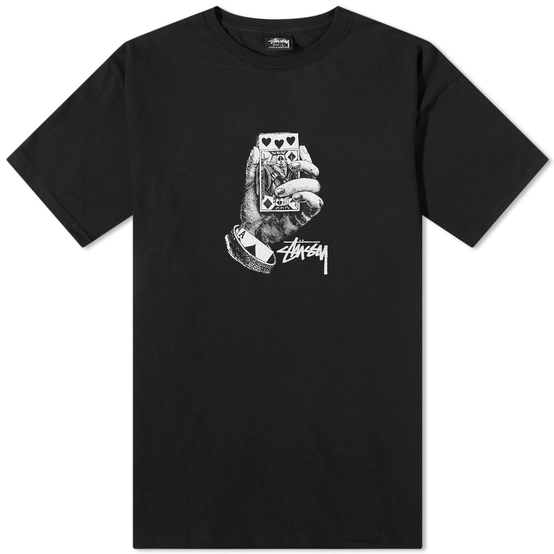 Stussy All Bets Off Pigment Dyed Tee Black | Hype Vault Kuala Lumpur | Asia's Top Trusted High-End Sneakers and Streetwear Store | Guaranteed 100% authentic