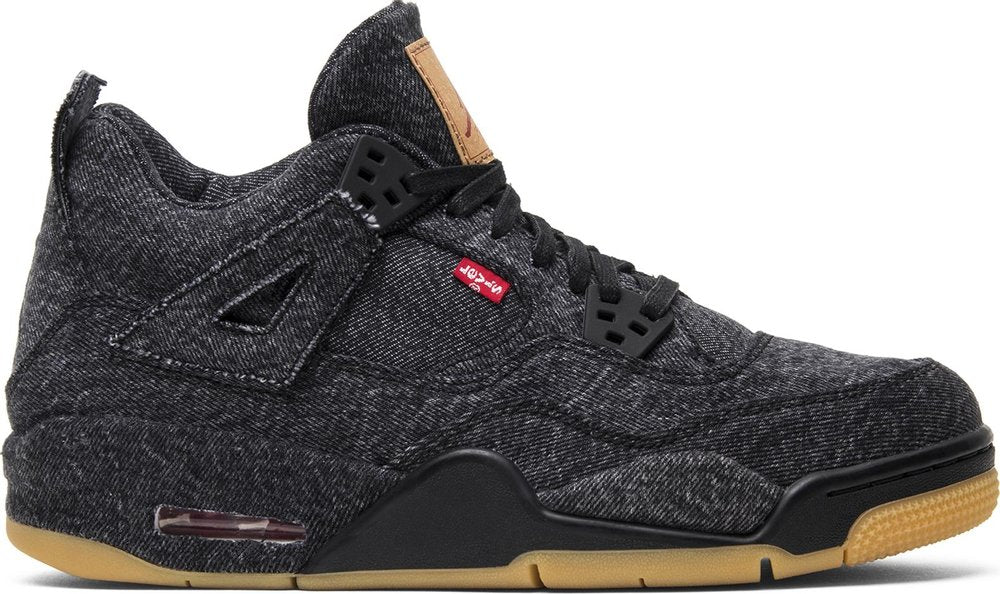 Levi's x Air Jordan 4 Retro 'Black Denim' (GS) | Hype Vault Kuala Lumpur | Asia's Top Trusted High-End Sneakers and Streetwear Store