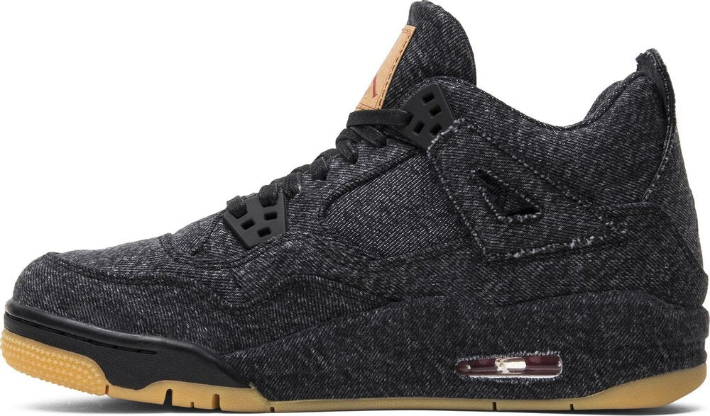 Levi's x Air Jordan 4 Retro 'Black Denim' (GS) | Hype Vault Kuala Lumpur | Asia's Top Trusted High-End Sneakers and Streetwear Store