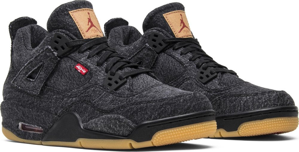 Levi's x Air Jordan 4 Retro 'Black Denim' (GS) | Hype Vault Kuala Lumpur | Asia's Top Trusted High-End Sneakers and Streetwear Store