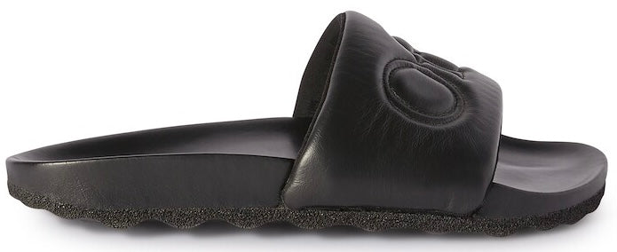 Off-White Bookish Leather Black Slide | Hype Vault Kuala Lumpur