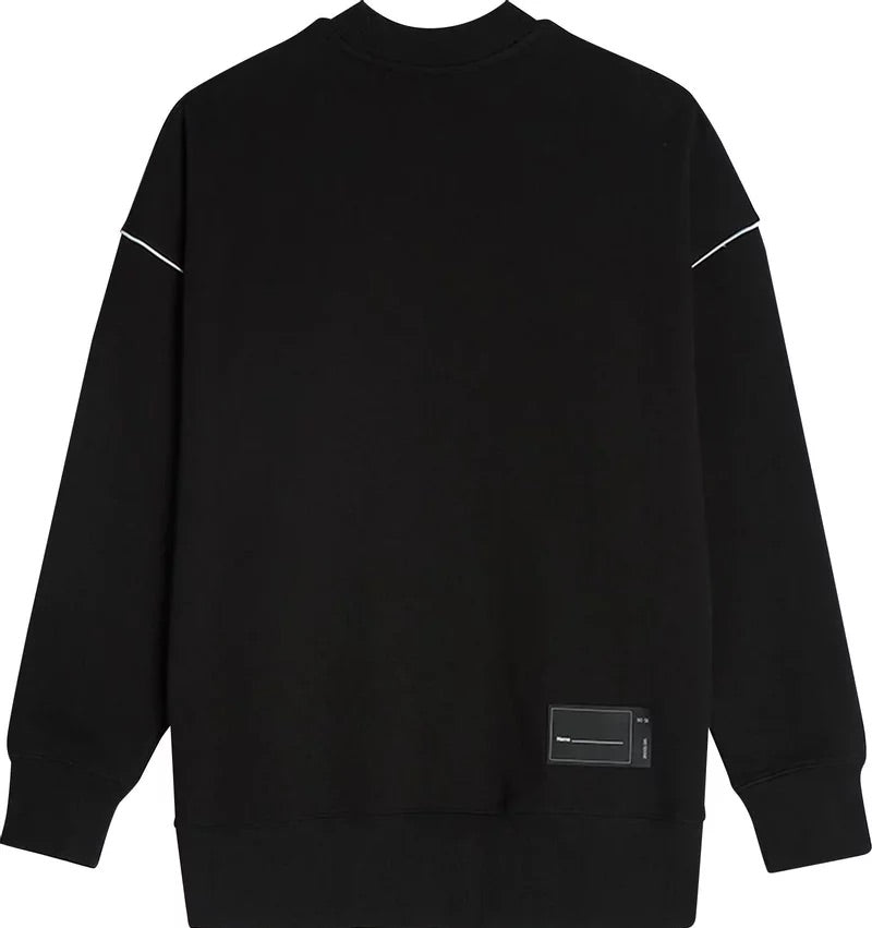 We11done Reflective Logo Pullover Black | Hype Vault Kuala Lumpur