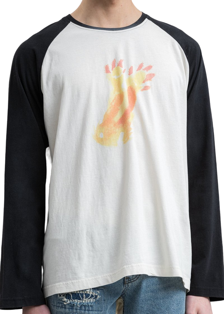 We11done Black Monster Long Sleeve Raglan T-Shirt | Hype Vault Kuala Lumpur