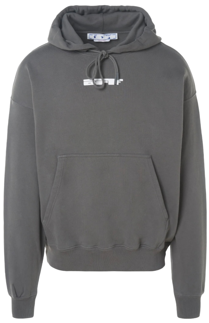 Off-White Teddy Arrow Skate Steel Iron White Hoodie | Hype Vault Kuala Lumpur