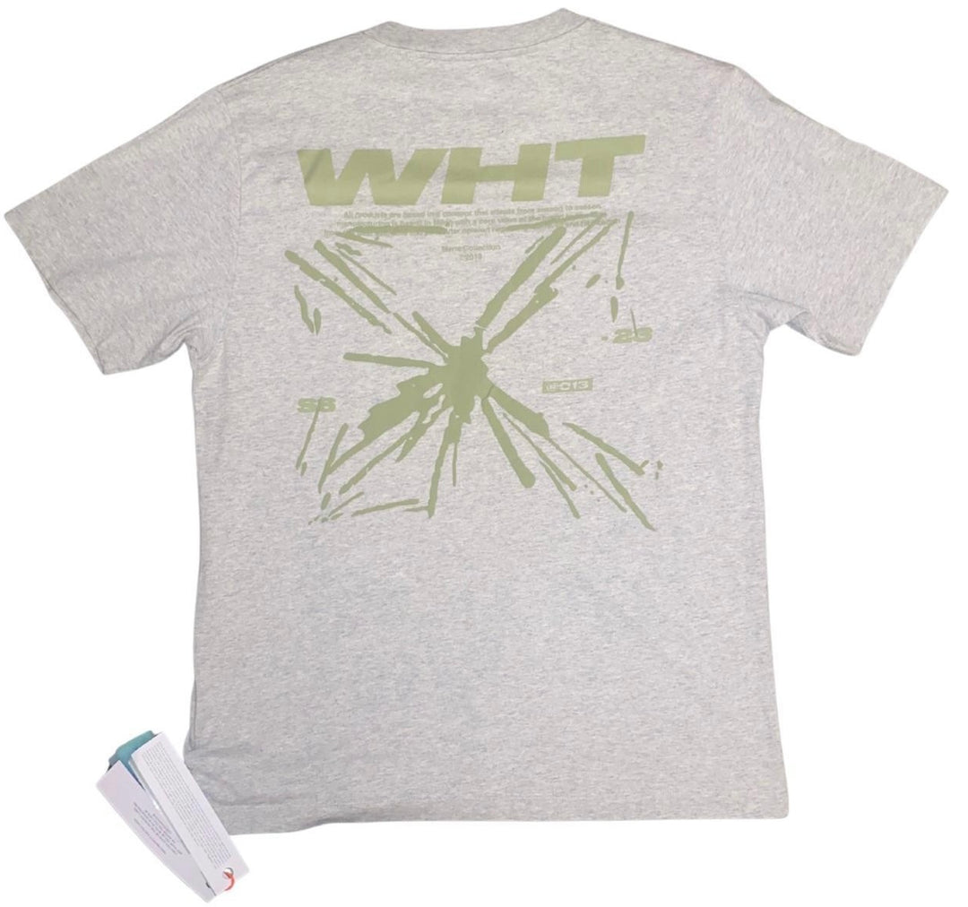 Off-White Splash Arr Oversized Skate S/S Melange Grey T-Shirt | Hype Vault Kuala Lumpur