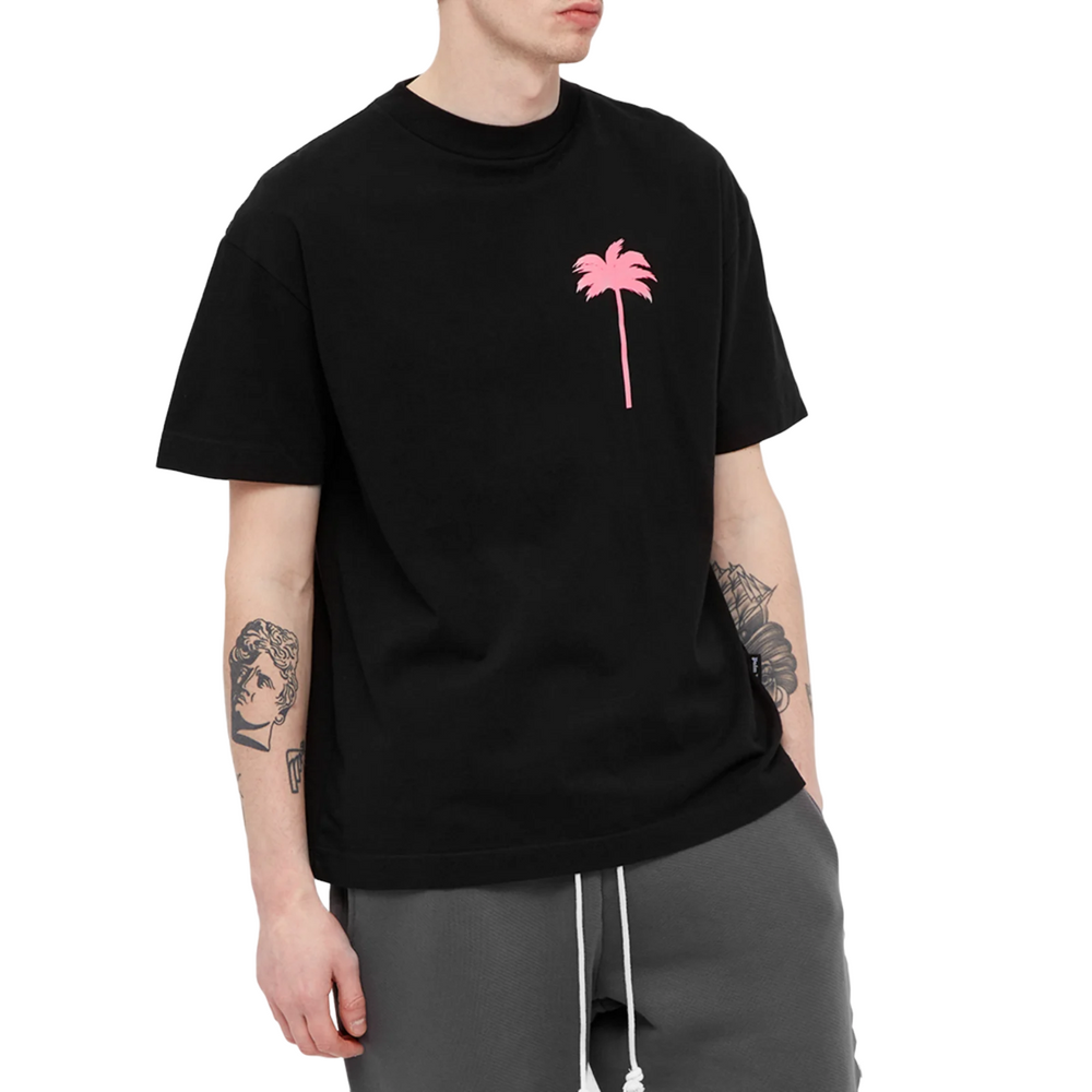Palm Angels Palm Tree T-Shirt Black Fuchsia | Hype Vault Kuala Lumpur