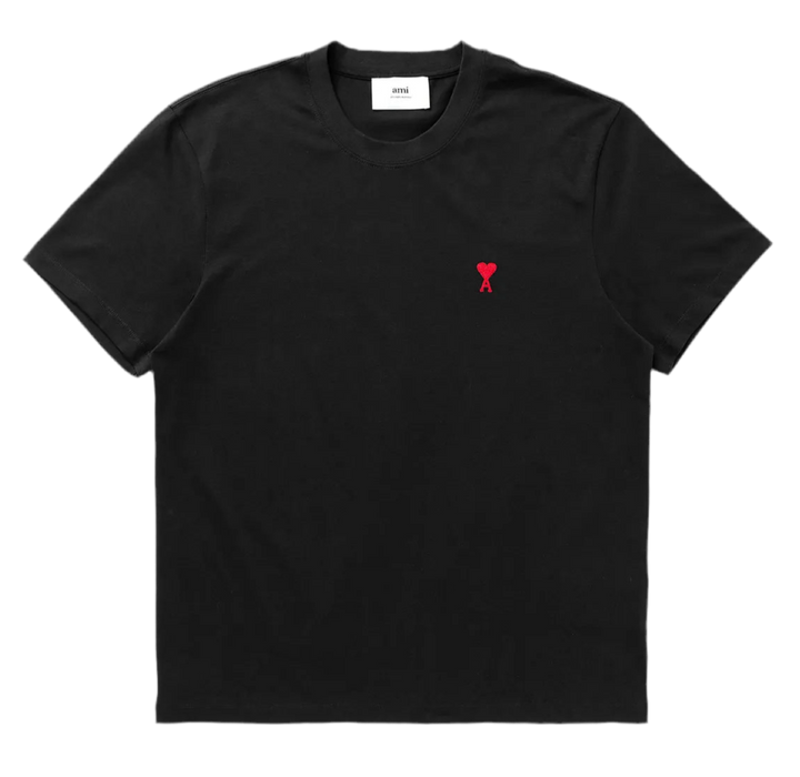Ami Paris Tonal Ami De Coeur T-Shirt Black Small Heart (SS23)