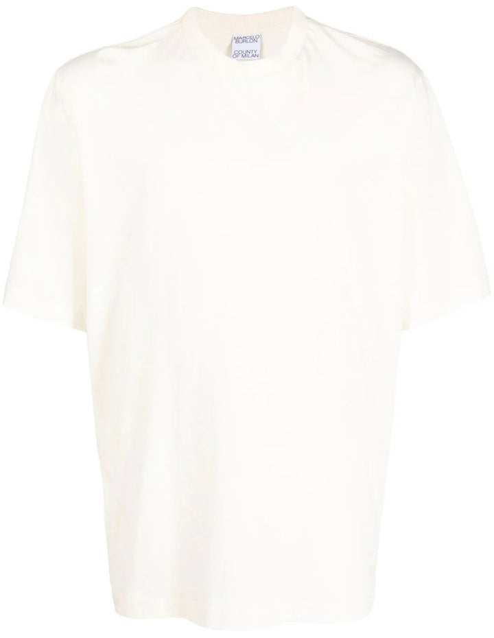Marcelo Burlon Tempera Cross Regular T-Shirt Ecru White | Hype Vault Kuala Lumpur