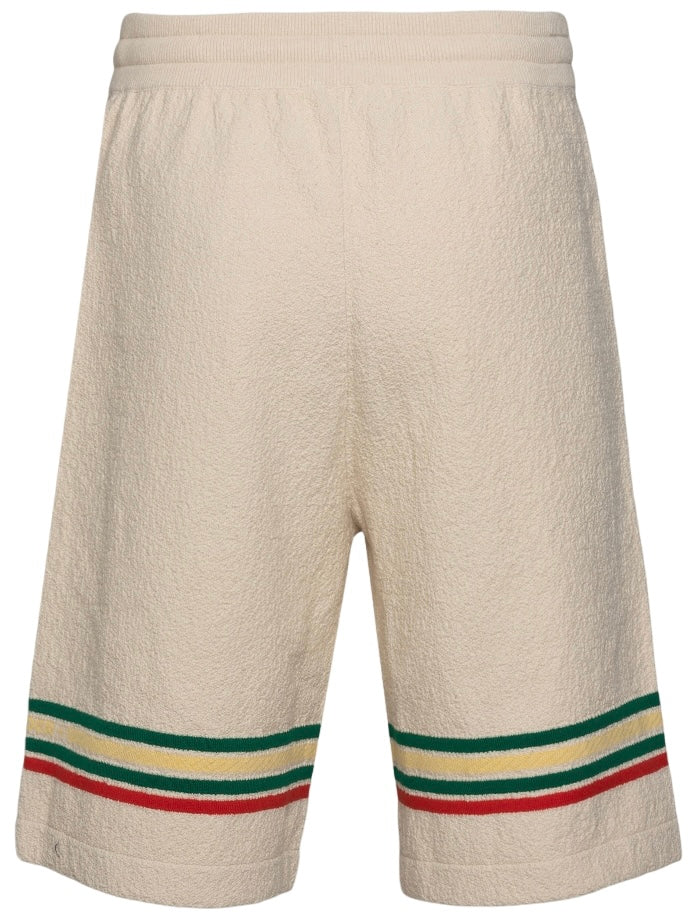 Jil Sander Stripe-Print Colored Shorts Beige | Hype Vault Kuala Lumpur