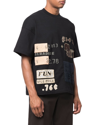 Jil Sander Graphic-Patch Cotton T-shirt Black | Hype Vault Kuala Lumpur