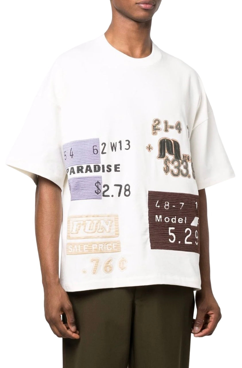 Jil Sander Graphic-Patch Cotton T-shirt White | Hype Vault Kuala Lumpur
