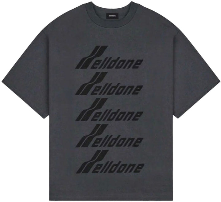 We11done Front Logo T-Shirt Charcoal | Hype Vault Kuala Lumpur