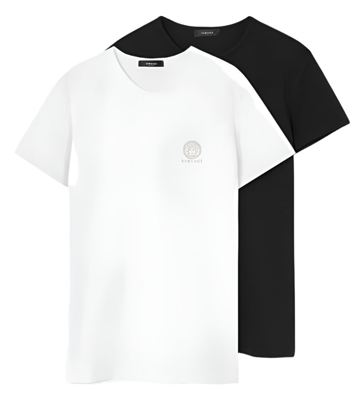 Versace Medusa Undershirt 2-Pack Black White | Hype Vault Kuala Lumpur