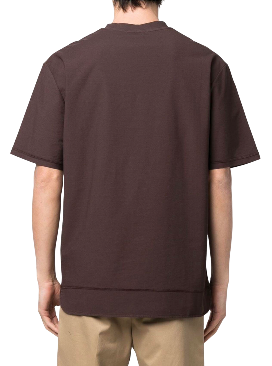 Jil Sander Logo Patch Crewneck T-Shirt Brown | Hype Vault Kuala Lumpur