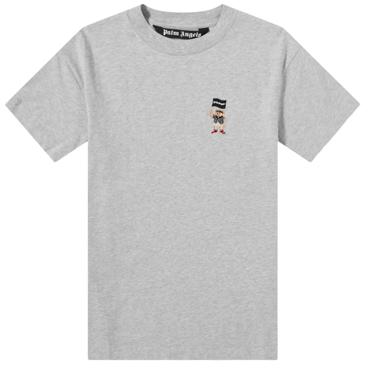 Palm Angels Small Pirate Bear T-Shirt Grey White | Hype Vault Kuala Lumpur