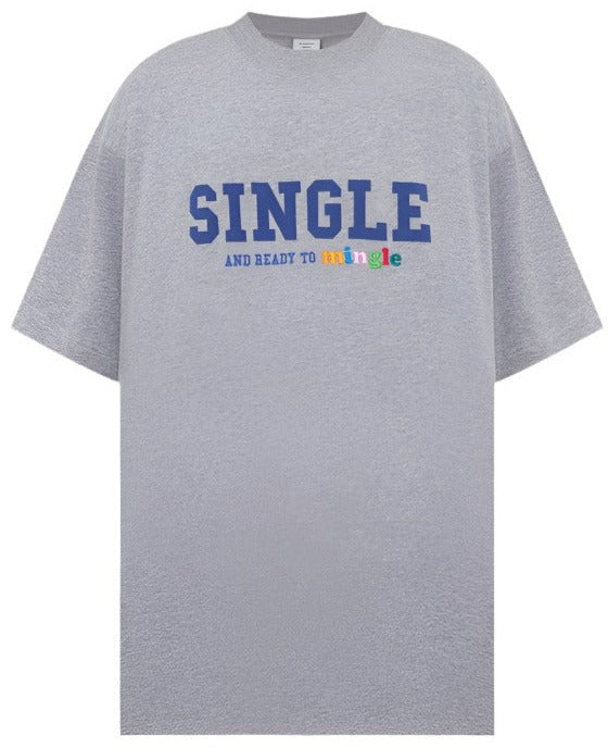 【VETEMENTS】Single And Mingle T-shirt Vetements Single And Ready To Mingle T-Shirt Grey – Hype Vault