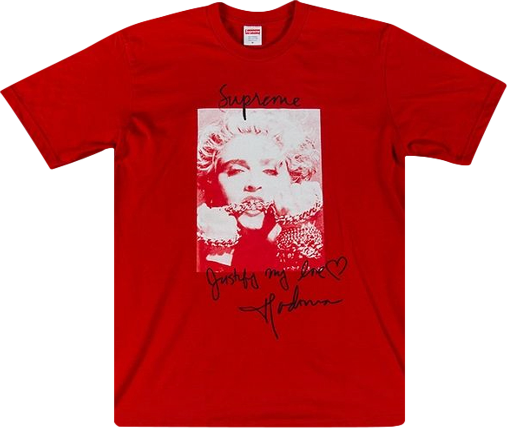 Supreme Madonna Tee Red | Hype Vault Kuala Lumpur | Asia's Top Trusted High-End Sneakers and Streetwear Store