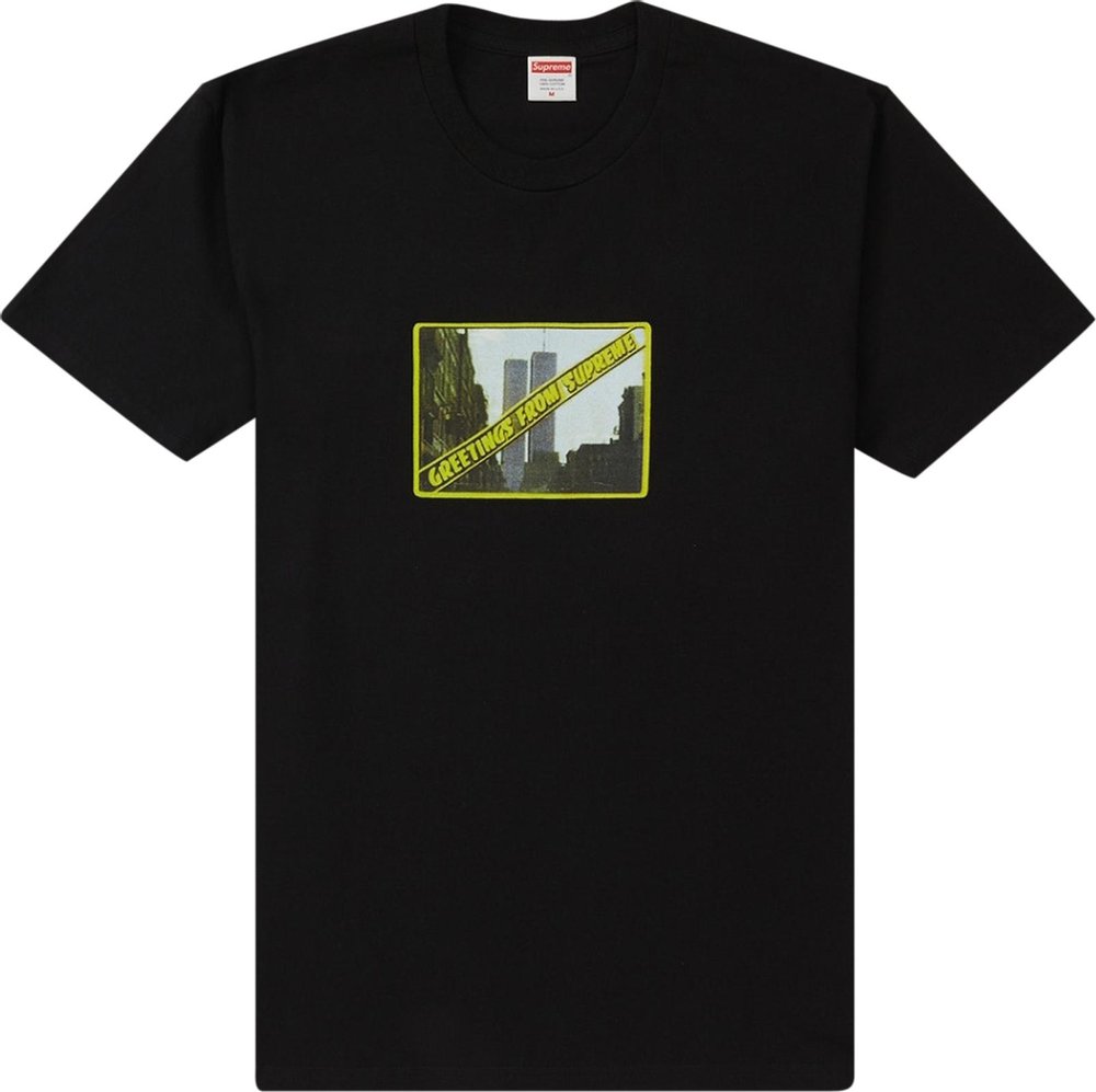 Supreme Greetings From NY Tee Black | Hype Vault Kuala Lumpur | Asia's Top Trusted High-End Sneakers and Streetwear Store