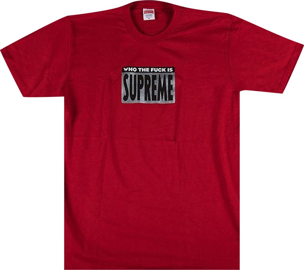 Supreme Who The Fuck Tee Red| Hype Vault Kuala Lumpur | Asia's Top Trusted High-End Sneakers and Streetwear Store