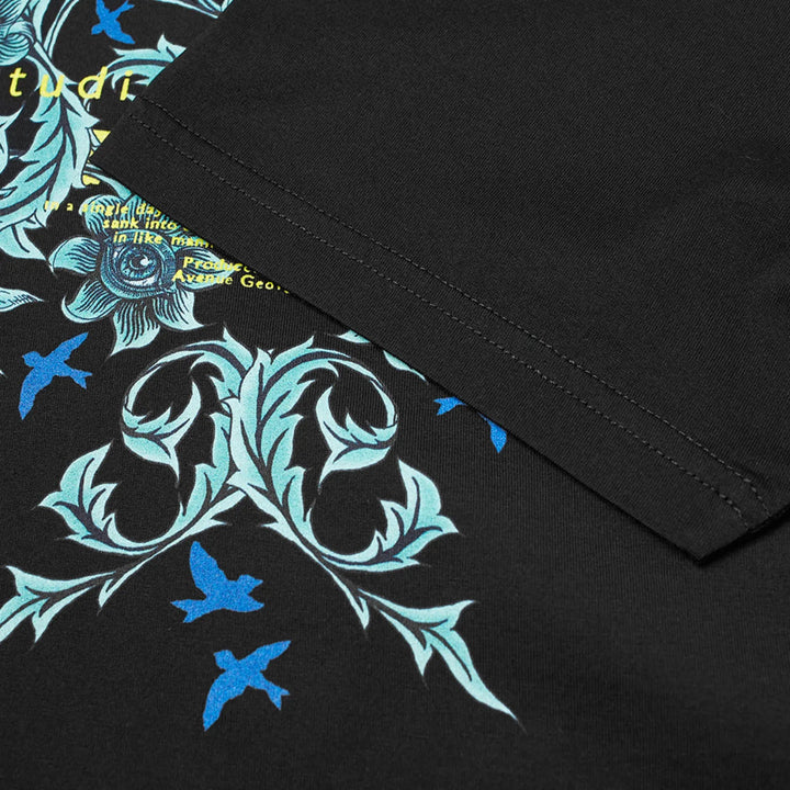 Givenchy Studio Homme Floral Printed T-Shirt Black Regular Fit | Hype Vault Kuala Lumpur